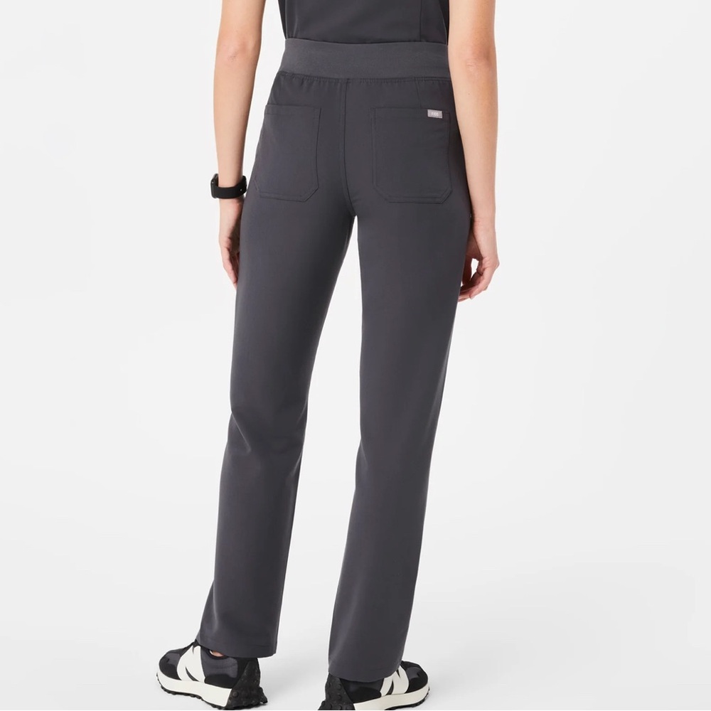 Figs Charcoal Livingston Basic Stretch Fabric Pan… - image 4